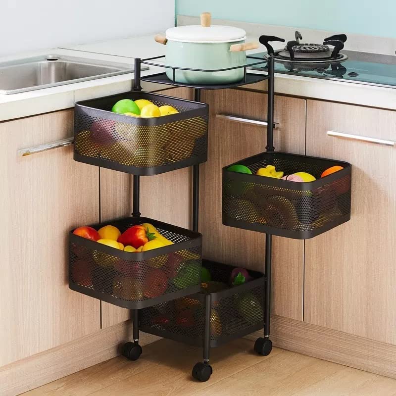 TEX-RO Kitchen Trolley with Wheels