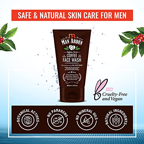 Man Arden Coffee Face Wash - No Parabens, Sulphate, Silicones - 100mL - Image 6