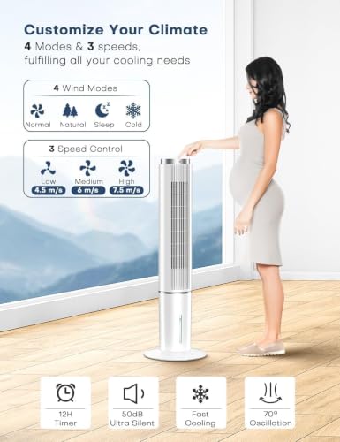 HIFRESH 107CM Tower Fan