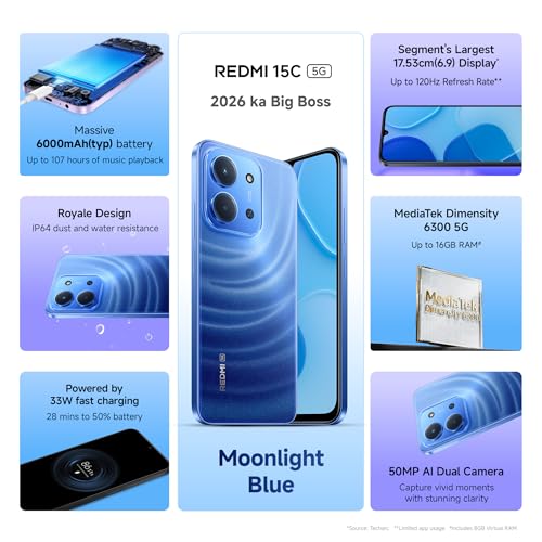 REDMI 15C 5G Moonlight Blue