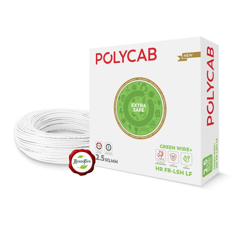 Polycab Green Wire+ 90M coil