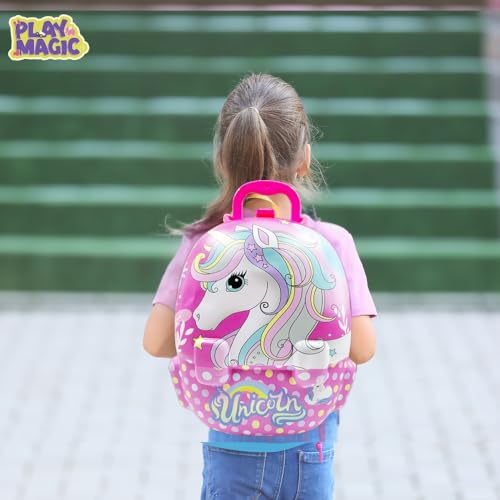 PlayMagic Unicorn Portable Backpack Dressing