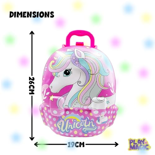 PlayMagic Unicorn Portable Backpack Dressing