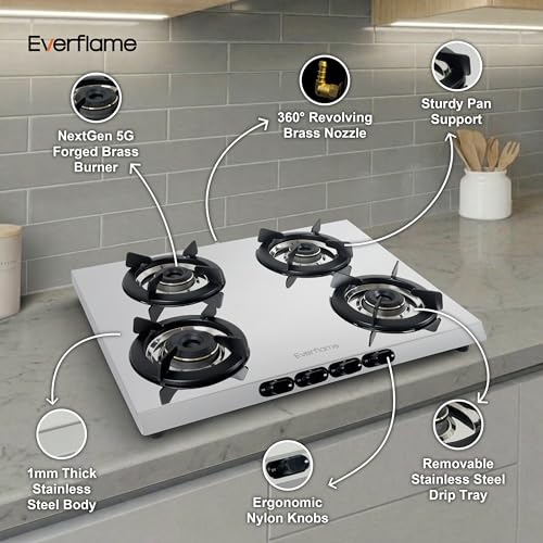 Everflame Pearl 4 Burner Gas