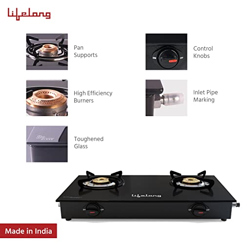 Lifelong 2 Burner Gas Stove