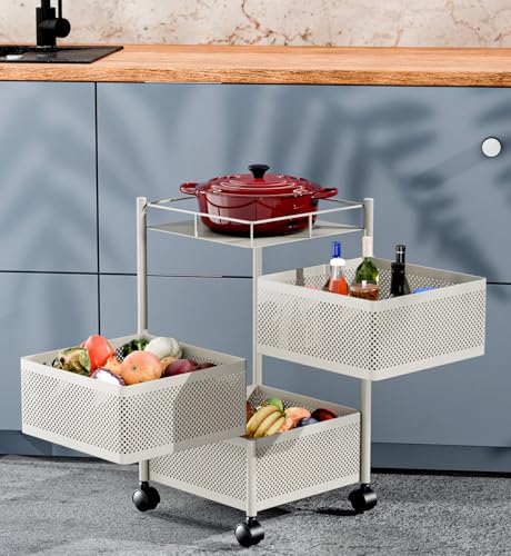 TEX-RO Kitchen Trolley with Wheels