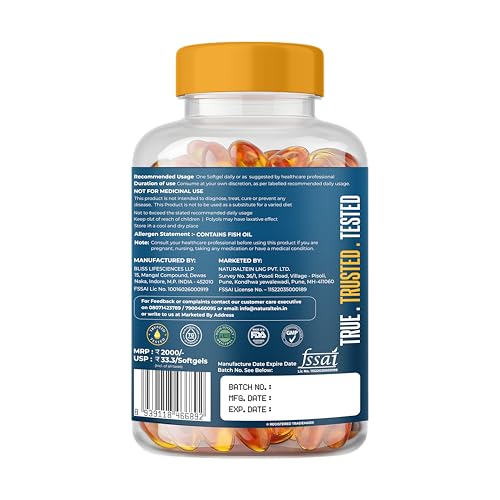 NATURALTEIN Omega-3 Fish Oil 1250mg