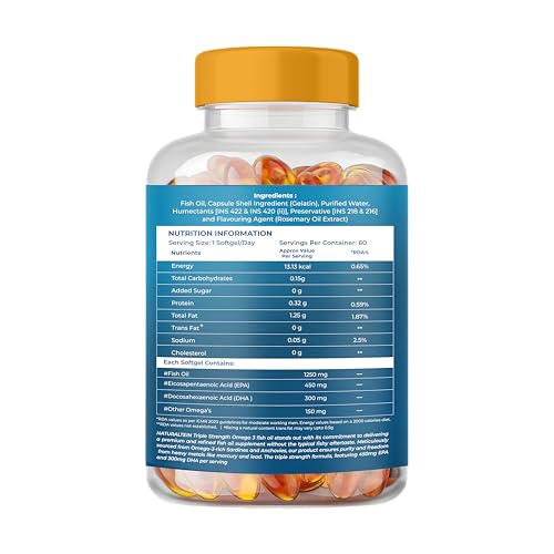 NATURALTEIN Omega-3 Fish Oil 1250mg
