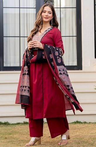 Amayra Women's Pure Cotton A-Line