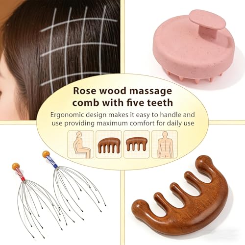 Hair Massager, 4 Piece Scalp