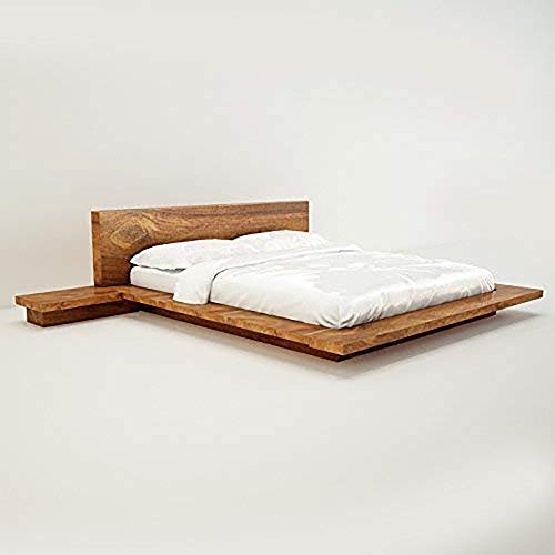Ganpati Arts Queen Sheesham Bed Without Storage - ( Natural) - Image 5