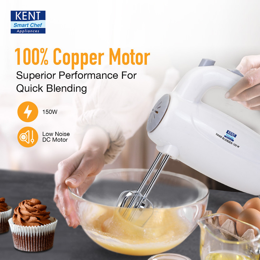 KENT 150 W White Hand Blender (116050) - Image 2