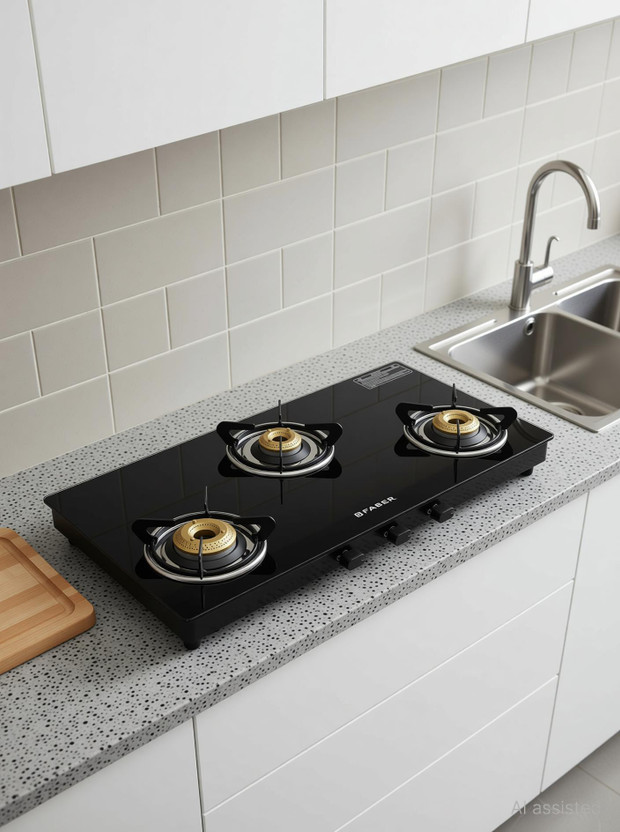 FABER SAVOY 3BB SS Glass Manual Gas Stove (3 Burners) - Image 7