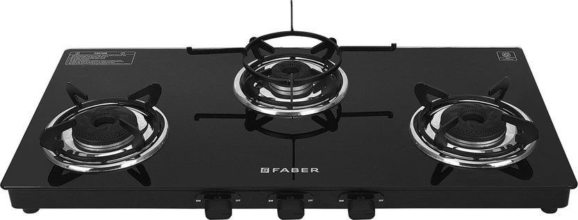 FABER SAVOY 3BB SS Glass Manual Gas Stove (3 Burners) - Image 8