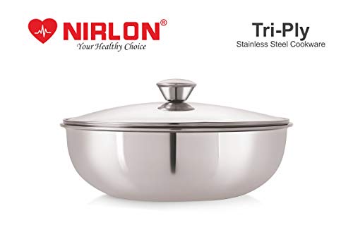 NIRLON Triply Stainless Steel Tasla
