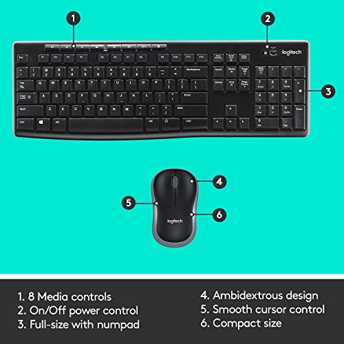 Logitech MK270r Wireless Keyboard