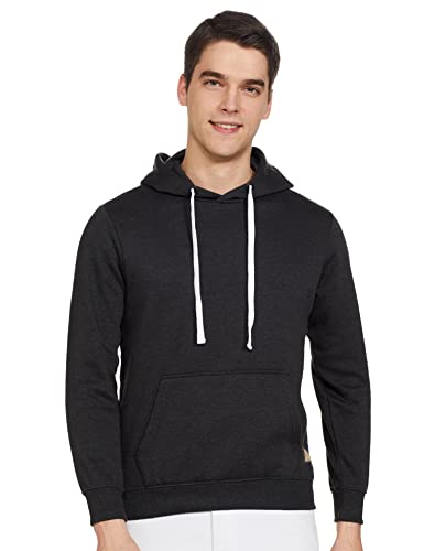 Amazon Brand - Symbol Men Cotton Blend Neck Hooded Sweatshirt
