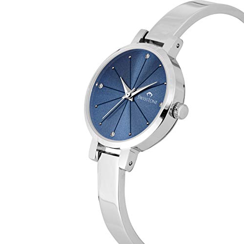 SWISSTONE Stainless Steel Analogue Women's
