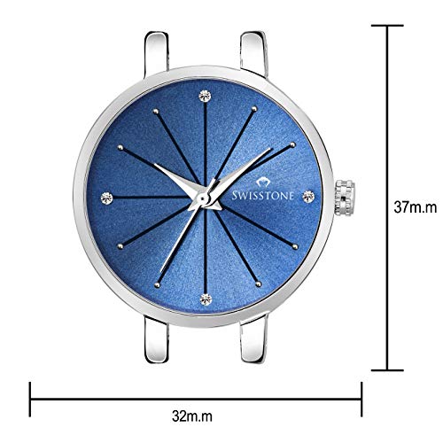 SWISSTONE Stainless Steel Analogue Women's