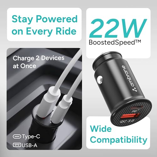 Ambrane 22W Fast Car Charger