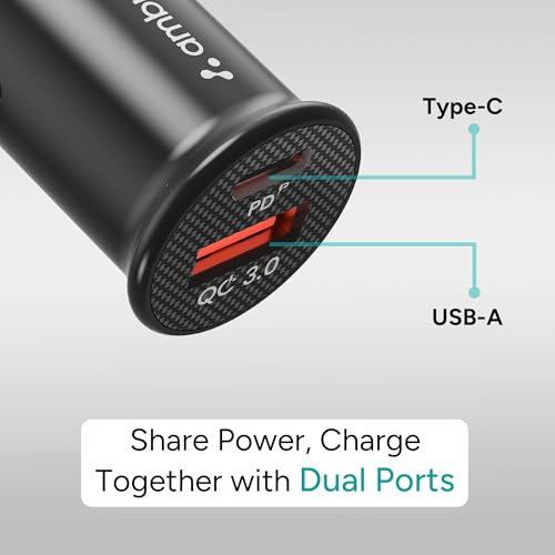 Ambrane 22W Fast Car Charger
