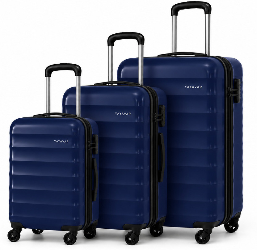 YAYAVAR Hard Body Set of 3 Luggage 4 Wheels - OSLO Scratchproof 3...more