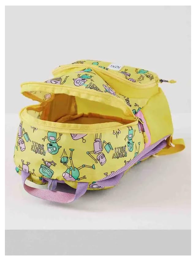 Wildcraft WIKI CHAMP 1 2 Compartment Backpack 11 L (Robot Yellow) - Image 5