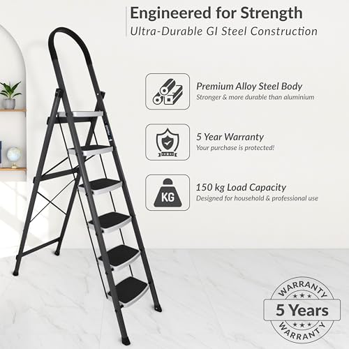 Plantex Steel 6 Step Ladder