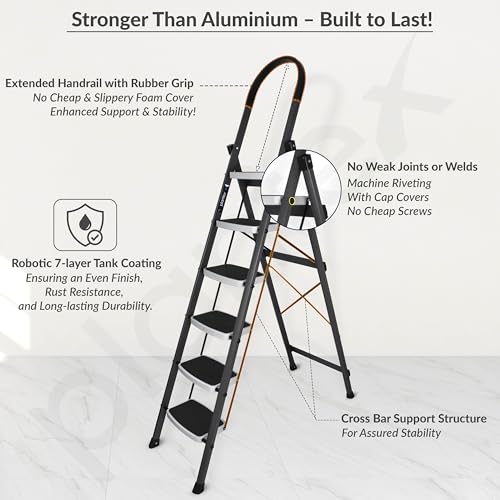 Plantex Steel 6 Step Ladder