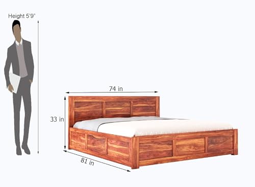 STRATA FURNITURE Sheesham Wood King