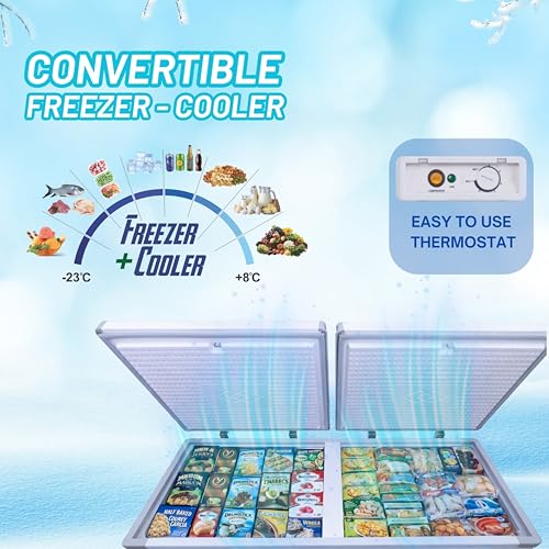 Rockwell 550DDU Double Door 5 Star Convertible Deep Freezer - Image 5