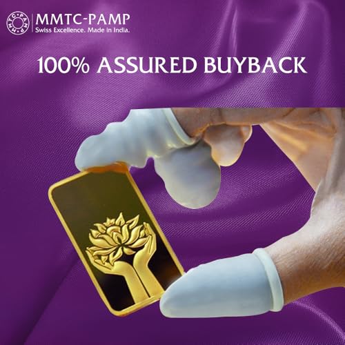 MMTC PAMP 24K (999.9+) Purest 1g Gold Bar, Lotus 1g Coin - Image 6