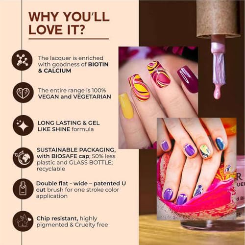 Colorbar Vegan Nail Lacquer - So Cold, 8ml - Image 3