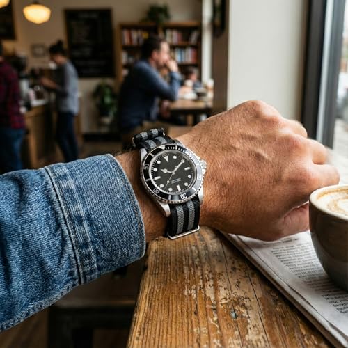 WAMD Ribbed Nylon NATO Watch