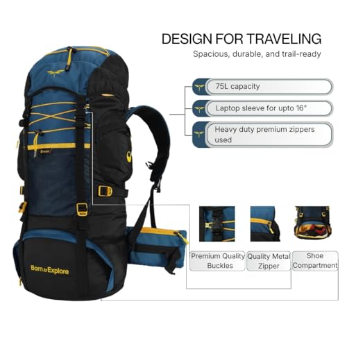 Impulse rucksack bags 75 litres