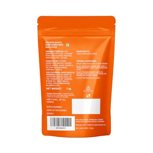 Amazon Basics Sunflower Seeds Bird
