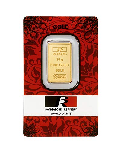 Bangalore Refinery 10 gm, 24k (999.9) Yellow Gold Bar cum Coin - Image 2