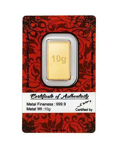 Bangalore Refinery 10 gm, 24k (999.9) Yellow Gold Bar cum Coin - Image 3