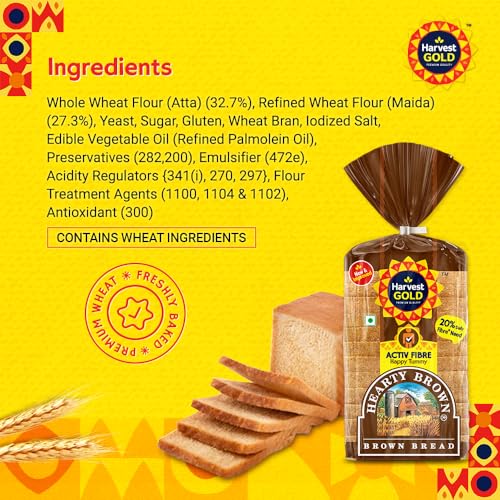 Harvest Gold Bread Hearty Brown 400G - Image 3