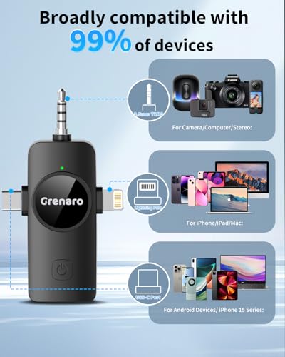 GRENARO Wireless Mic for Youtubers