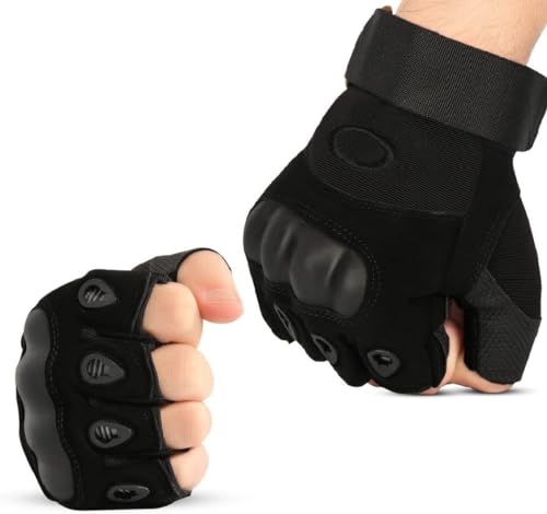 Tactical Gloves with Rubber Knuckle