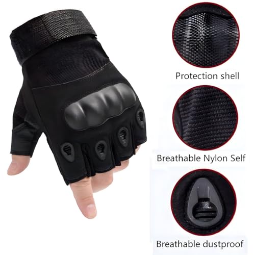 Tactical Gloves with Rubber Knuckle