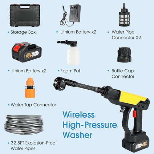 TEKCOOL Cordless Portable 48V Wireless