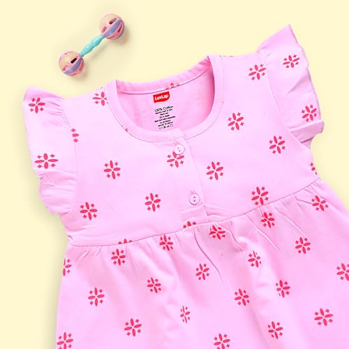 LuvLap Baby Girl 100% Cotton Sleevless Girls Frock Pack of 3 - Image 6