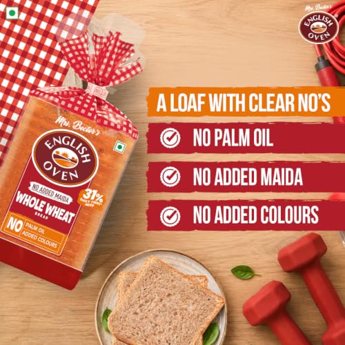 English Oven Zero Maida Whole Wheat Bread , 400g - Image 3