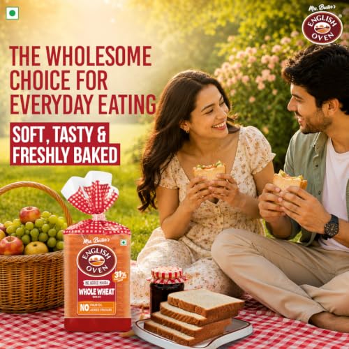 English Oven Zero Maida Whole Wheat Bread , 400g - Image 5