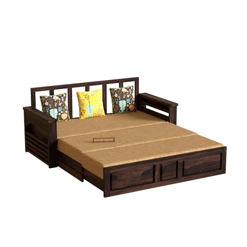 Solid Sheesham Wooden Sofa Cums