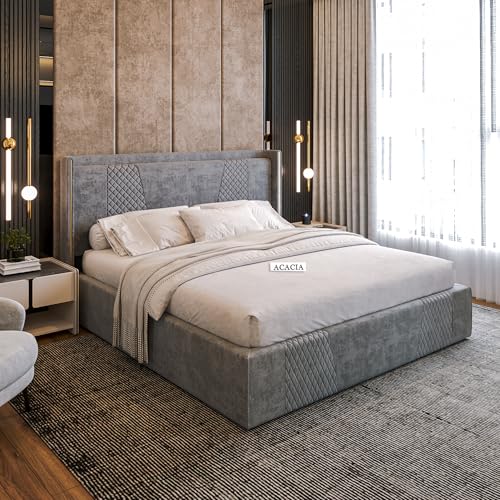 Acacia Modern Upholstered Bed Queen