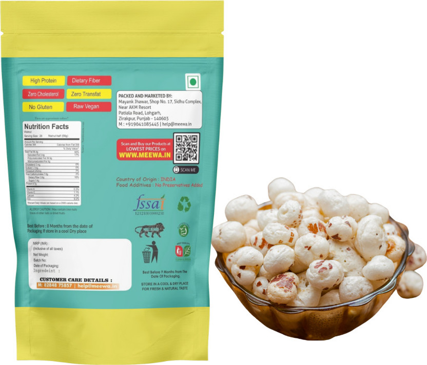 Envelope Dryfruits Plain Makhana (4 x 250 g) - Image 2