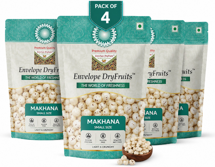 Envelope Dryfruits Plain Makhana (4 x 250 g) - Image 5
